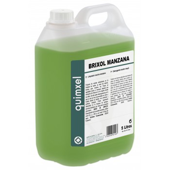 Limpiador de Suelos Brixol Manzana envase de 5 Litros Limpiador de Suelos Brixol Manzana envase de 5 Litros